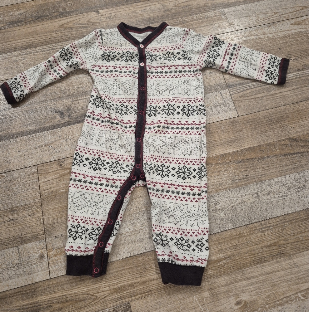 Burt's Bees Christmas Jumpsuit, Size 0-3 Months